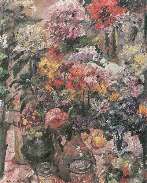 Lovis Corinth Stillleben mit Chrysanthemen und Amaryllis Norge oil painting art